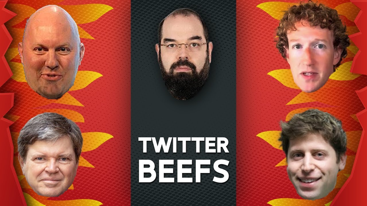 Mark Zuckerberg, a16z, Yann LeCun, Eliezer Yudkowsky, Roon, Emmett Shear & More | Twitter Beefs #3