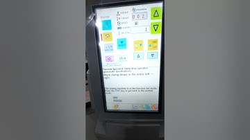 Supreme pattern machine, how to change parameter for work clamp