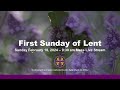 Mass first sunday of lent year b feb18 2024