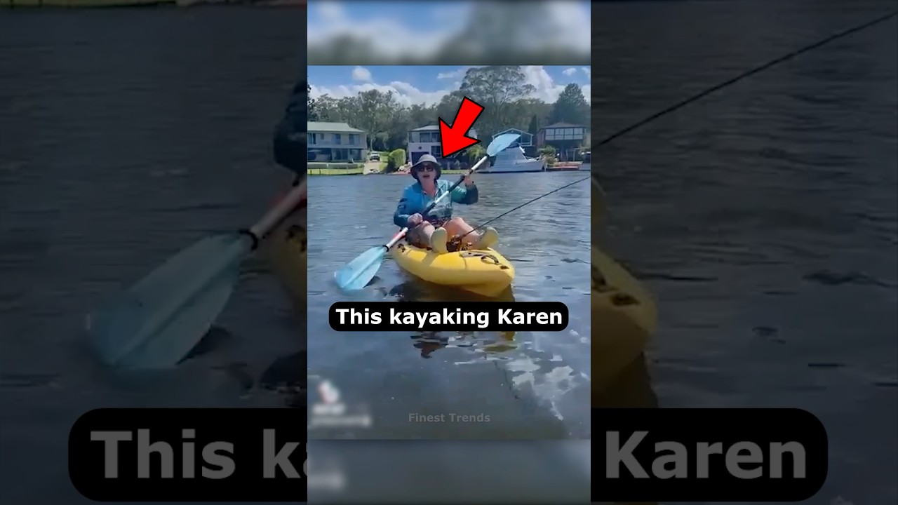 Crazy Kayaking Karen Gets INSTANT KARMA
