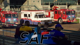 SAF | Fire Truck Race + Human Trafficking? | GTA V RP screenshot 1