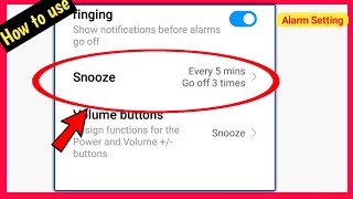 Snooze setting alarm | how to use snoose alarm setting | @TechnicalShivamPal