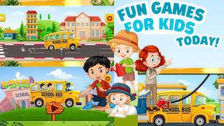baby school bus games | Bus Repair Games for kids | racing game for kids | learning games | fun game