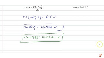 In a ` DeltaA B C ,` prove the following : `4\ (b c cos^2(A/2)+c acos^2(B/2)+a bcos^2(C/2)\ )\