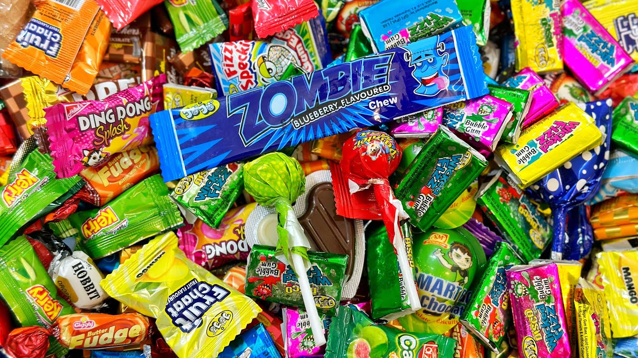 Satisfying Video | Yummy Rainbow SPLASH Candies and Lollipops Unpacking ...