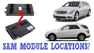 2006-2008 Mercedes Benz R350 ML350 SAM Module Locations Signal Acquisition