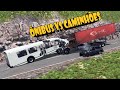 TESTANDO COLISÕES - ÔNIBUS VS CAMINHÃO NA SERRA - BeamNG.drive