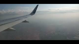 Airbus A320 of Air Astana Landing in Almaty, Kazakhstan