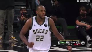 Amazing clutch shots by Kris Middleton in the 2021 NBA playoff🔥🔥🔥