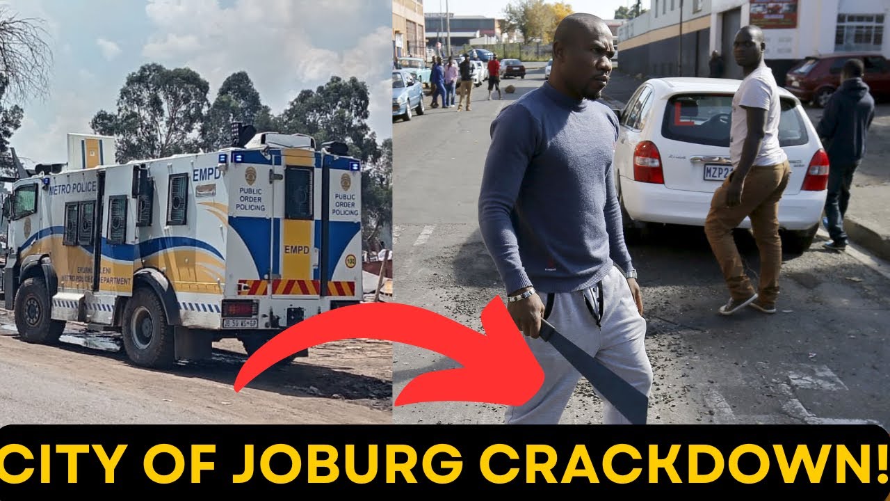 Город Йоханнесбург. РЕЖИМ РАЗГРАНИЧЕНИЯ! Нелегальных иммигрантов-торговцев выгнали, а улицы превр...