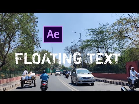 Floating text animation after effects tutorial in Hindi