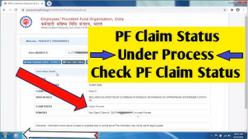 PF Claim Status Under Process ,PF claim status check kaise karen | PF , EPF Claim Status Online
