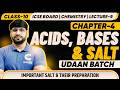 Class 10 Chemistry Ch-4 Acids Bases and Salts Lecture 9 Important Salts and Their Preparation ICSE