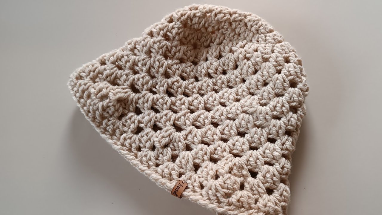 How To Crochet Granny Stitch Bucket Hat