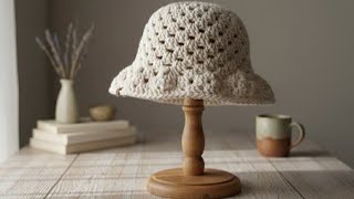 How To Crochet Granny Stitch Bucket Hat
