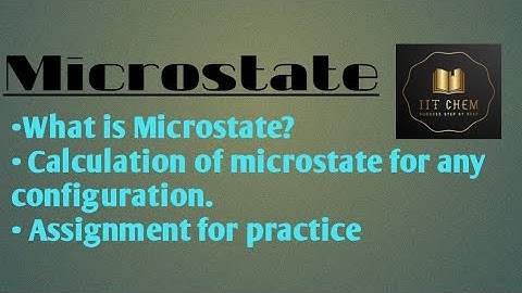 WHAT IS MICROSTATE ?|TERM SYMBOLE|HOW TO DETERMINE TOTAL NO. OF MICROSTATES?| CSIR-NET|IIT-JAM| GATE