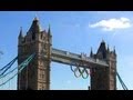 Tower Bridge &amp; London 2012 Olympic rings - London Landmarks - High Definition (HD) YouTube Video