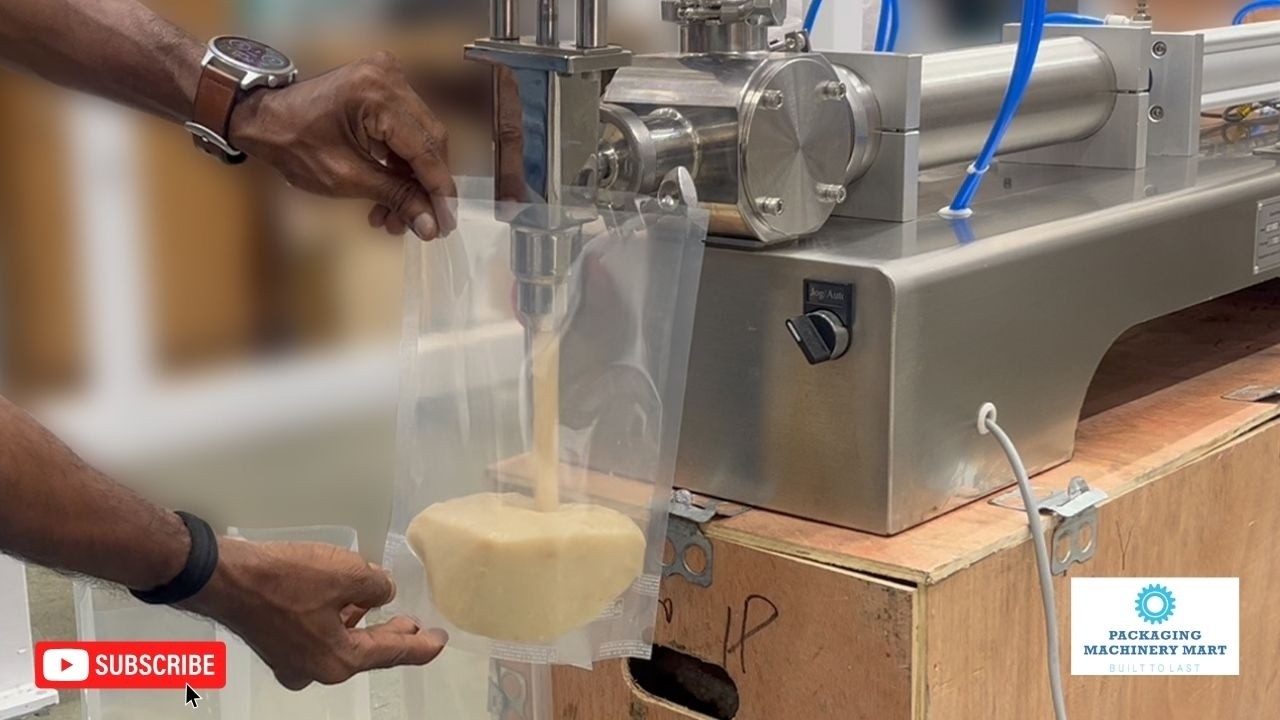 Semi Automatic Piston Filling Machine For Basundi FIlling - YouTube