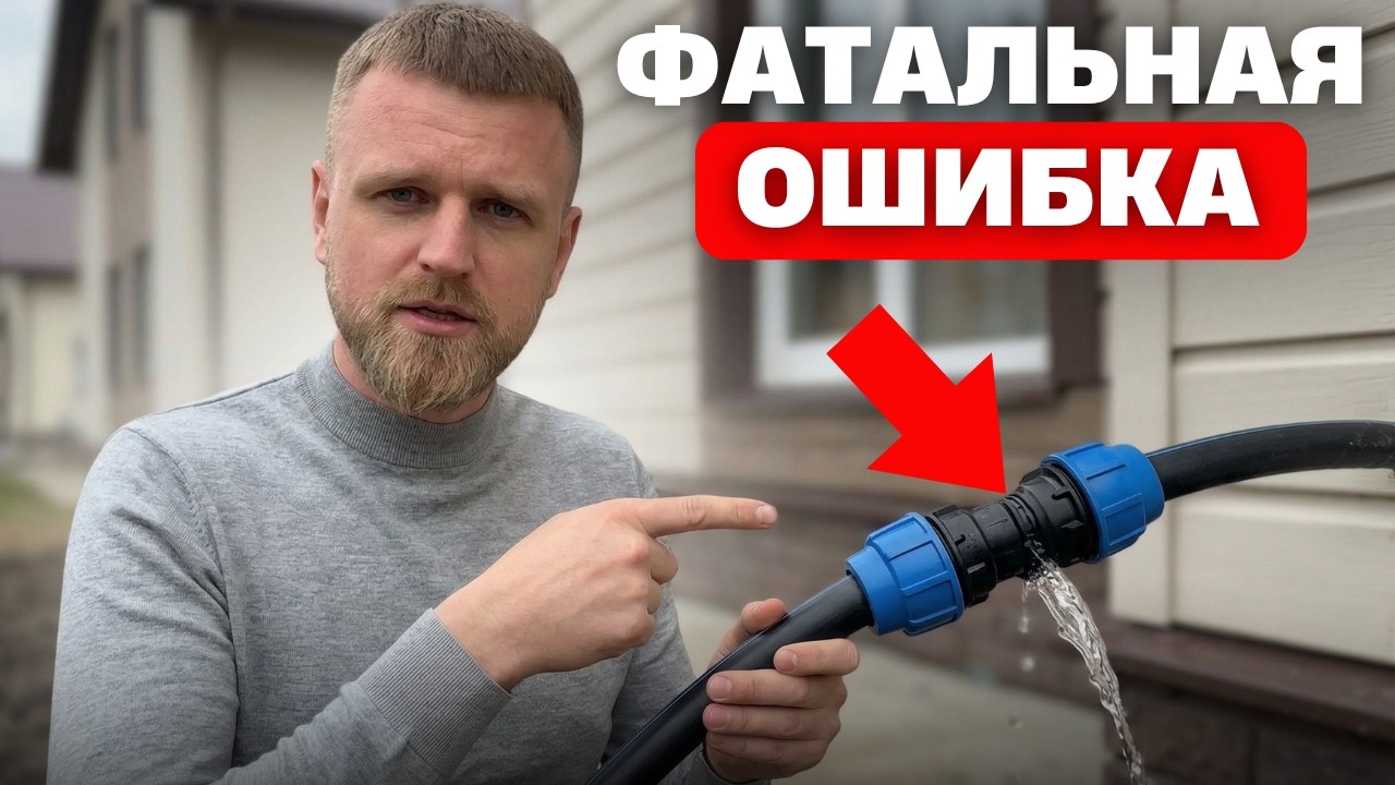 Маленькая ОШИБКА, которая ЗАТОПИТ ваш дом! / Как сделать НАДЕЖНЫЙ ввод холодной воды в частный дом