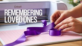 5 Simple Steps to Create a PERSONALIZED Purple Memorial Ribbon