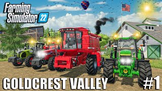 The Adventure Begins! | Goldcrest Valley | Episode #1 | Farming Simulator 22