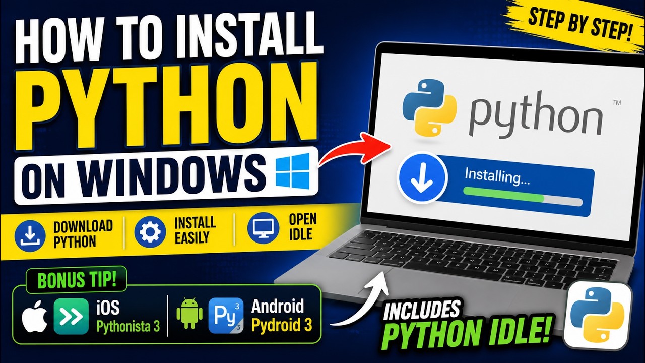 How to Install Python on Windows | ThinkComputer - YouTube