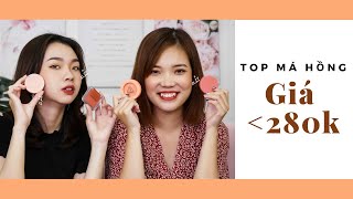 Top 8 Má Hồng Thái & Hàn Đáng Mua Nhất Giá Dưới 280k | Under 300k | Trang & Tiên