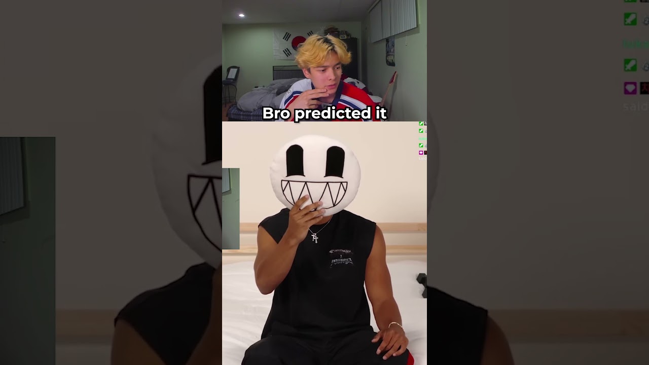 Predicted that this face reveal would be Marlon