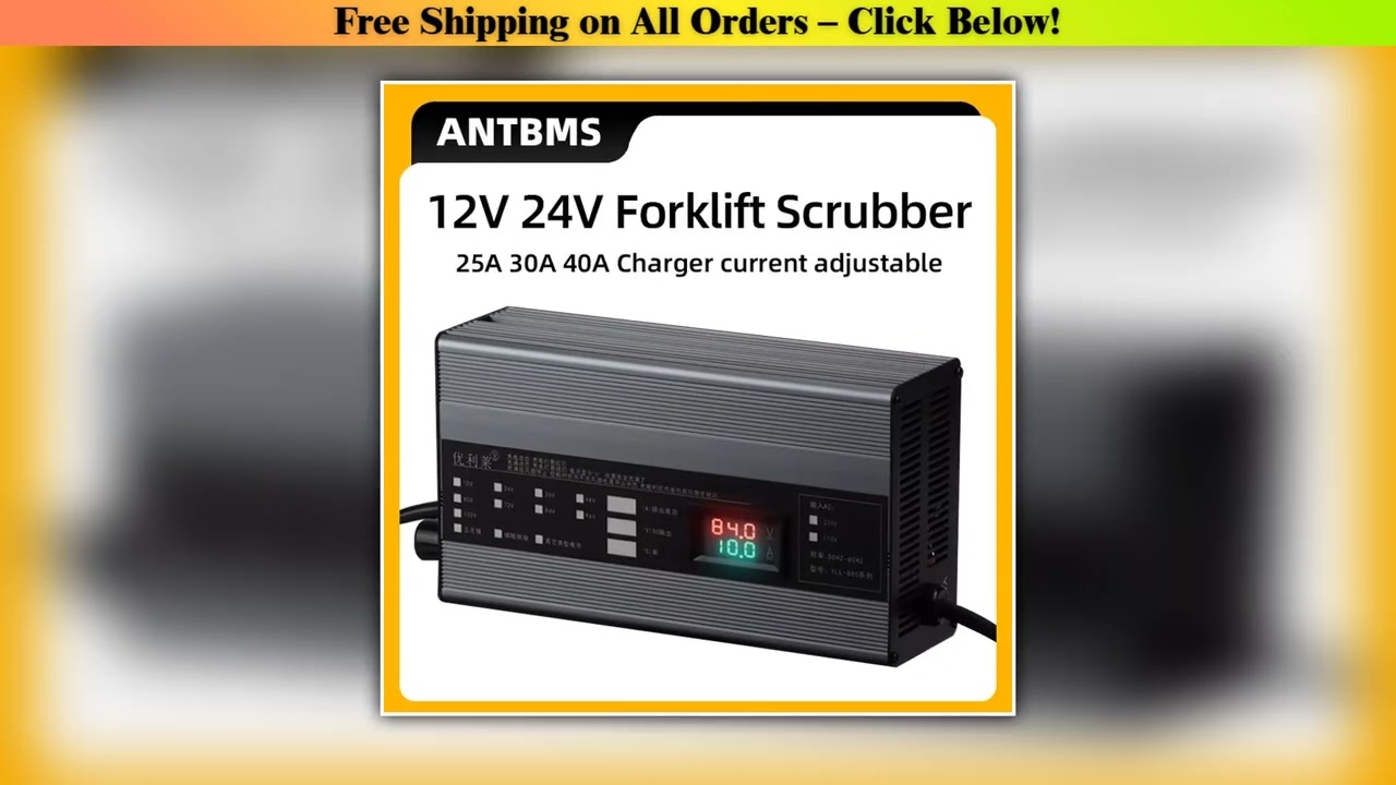 12V 24V Lithium Battery Charger 4S 7S 8S 40A 30A 25A 14.6V 29.2V 12.6V RV Forklift Car Scrubber