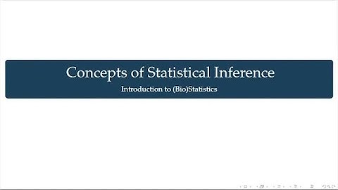 5. Concepts of Statistical Inference