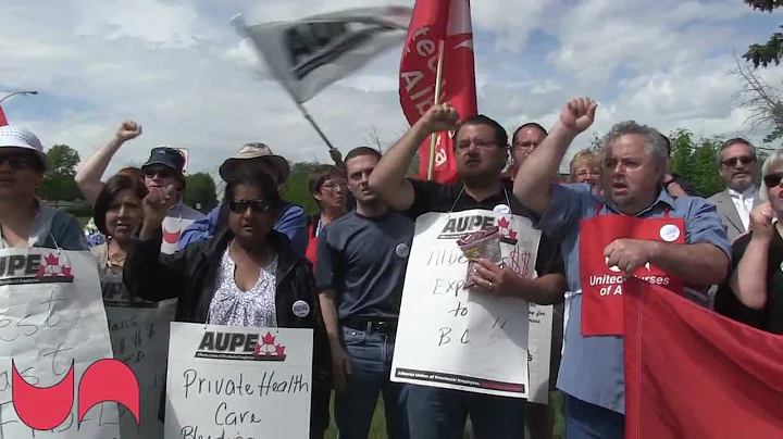 UNA supports AUPE on Hardisty Picket Line