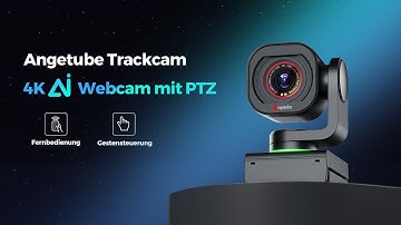Angetube 4K PTZ Webcam with AI Tracking & Gesture Control 871