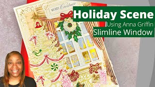 Anna Griffin Inspired Holiday Scene Cardmaking tutorial