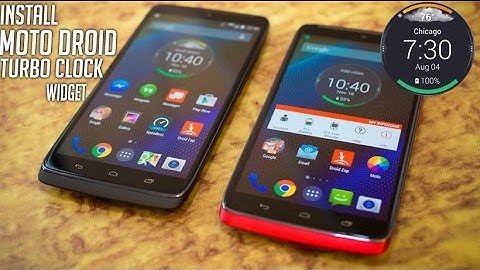How to Install Motorola Moto Droid Turbo Clock Widget on any Android device!