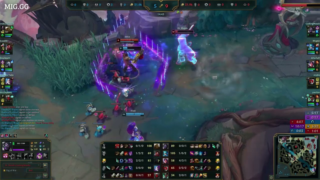 Dr. Mundo assist vs Graves