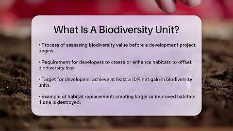 What Is A Biodiversity Unit? - Ecosystem Essentials