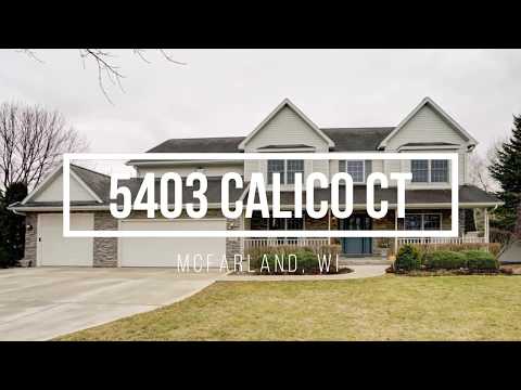 5403 Calico Ct, McFarland, WI home video tour