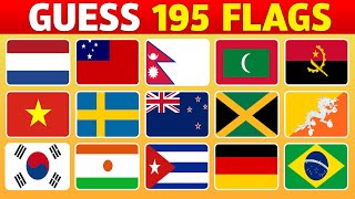 Guess All the 195 Flags of the World 🚩 | Guess the Country Flag Quiz 2024
