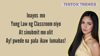 "Bawal Lumabas" - Squammy ft. Kim Chiu (Lyrics)