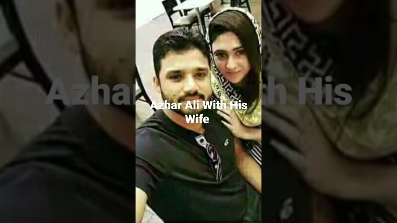 Azhar Ali with His Wife 