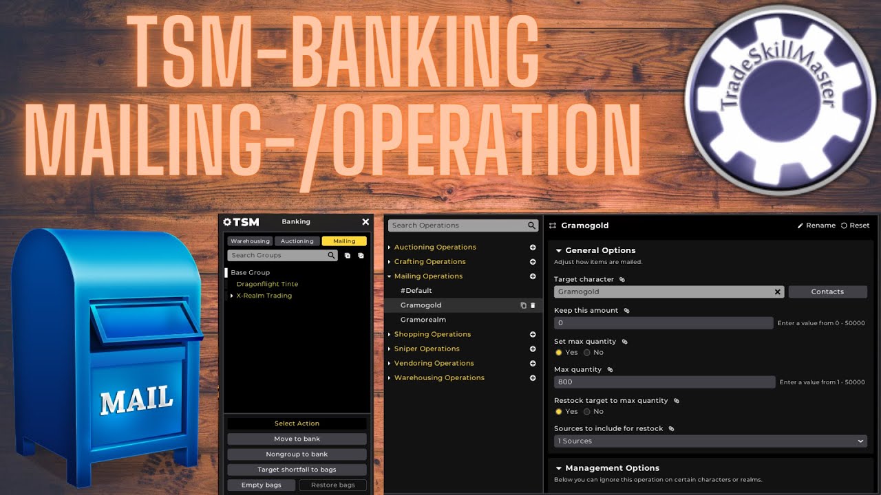 Tsm Gold Making Guide Tsm Addon: Mailing Operations – OG Artland