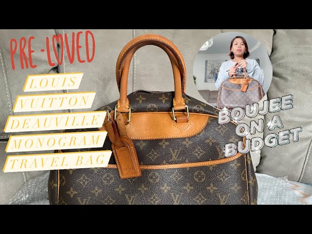 LOUIS VUITTON Monogram Deauville Boston Travel Handbag