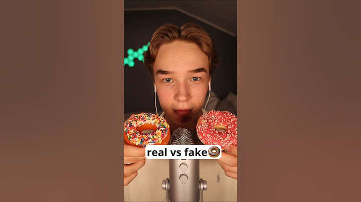 Real vs fake donut🍩 #asmr #asmrvideos #asmrsounds #asmrcommunity #asmreating