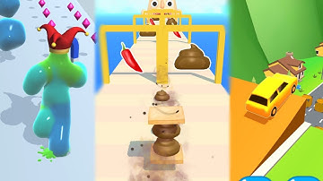 Sandwich Runner 🥪 Blob Runner 3D 💦 Shape Shifting 🚗 ALL LEVELS Gameplay iOS,Android Walkthrough