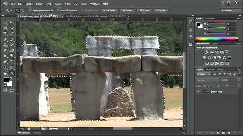 Creating a Layer Mask with Quick Mask Mode  - Adobe Photoshop CS6 Tutorial