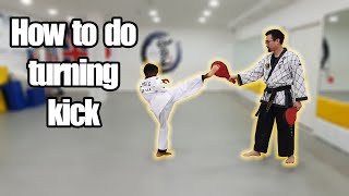 How to do Turning Kick - SKMA HAPKIDO Kick tutorial