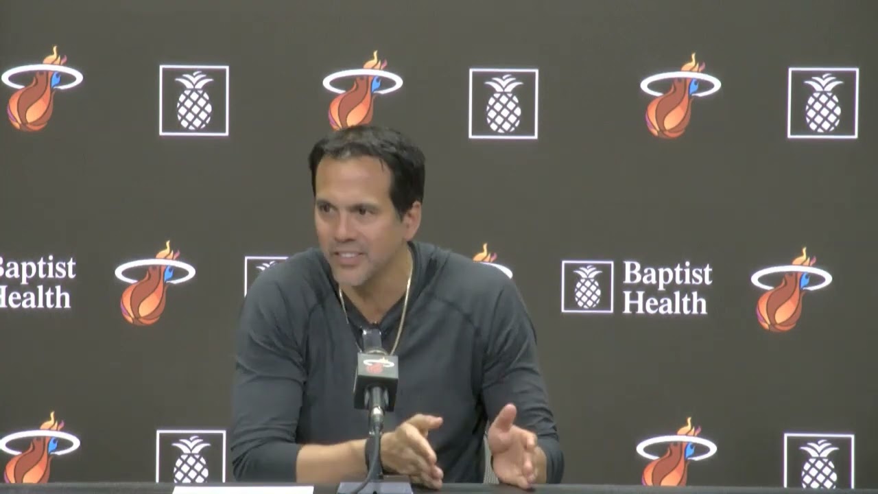Erik Spoelstra praises Bam Adebayo's hard work against the Cavs