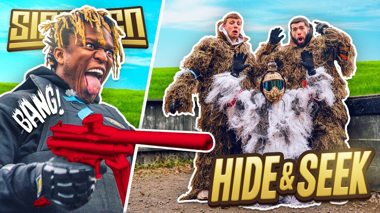 ⁣SIDEMEN PAINTBALL HIDE AND SEEK