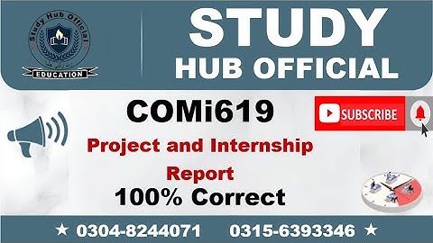 COMi619 internship report, COM619 internship report,