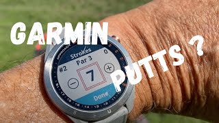 How to count strokes and correct putts on a Garmin golf watch